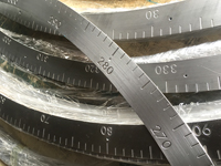 Etched scale ruler stainless steel customize