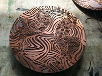 deep etching on copper