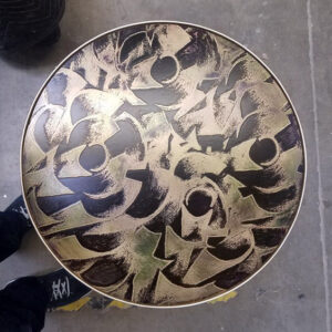 brass etching art