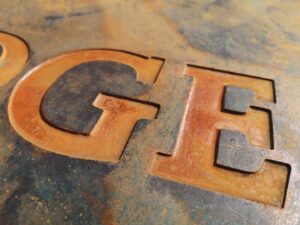 chemical etched Steel signs outdoor
