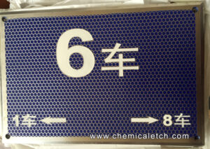 chemical etched nameplate