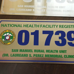 chemical etching Directional Signs